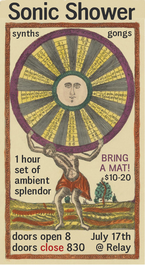 Flyer for Sonic Shower